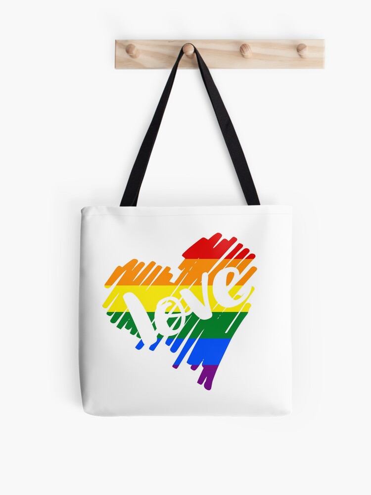 LGBT Gay Pride Rainbow Drip Paint Tote Bag for Sale by Ricaso