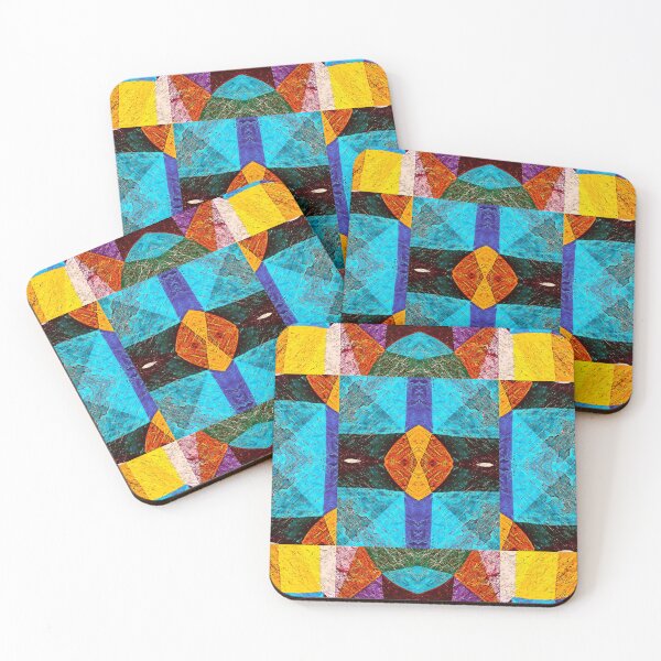 Item preview,  POWERFUL LUMINOUS RADIAL COSMIC LABYRINTH PATCHWORK -  SPIRITUAL AWAKENING CUBIC GEOMETRIC ART PATTERN IN DEEP* designed and sold by Ralek.