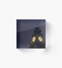 Top of the Liver Building tower Acrylic Block