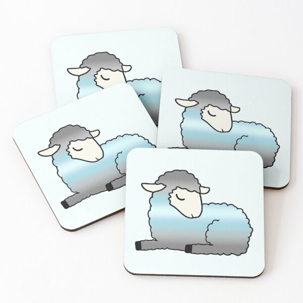 Item preview, Demiboy pride sheep designed and sold by Camilla Wynter.