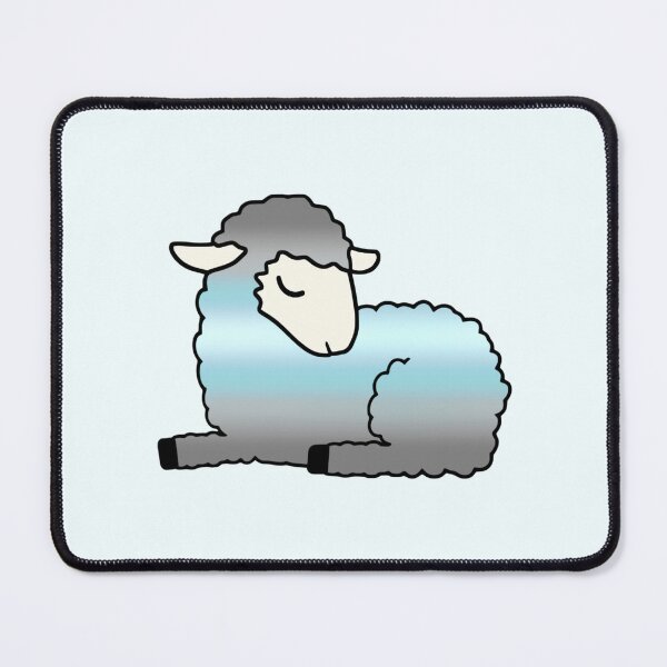 Item preview, Demiboy pride sheep designed and sold by Camilla Wynter.