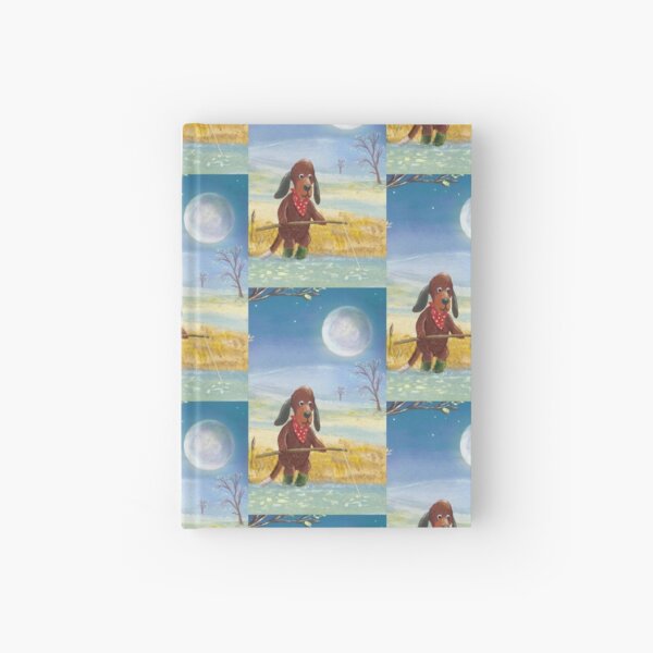 night fishing Hardcover Journal