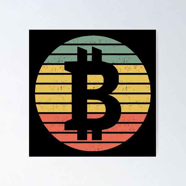 Item preview, Retro Crypto Sunset Design designed and sold by CyberneticTees.