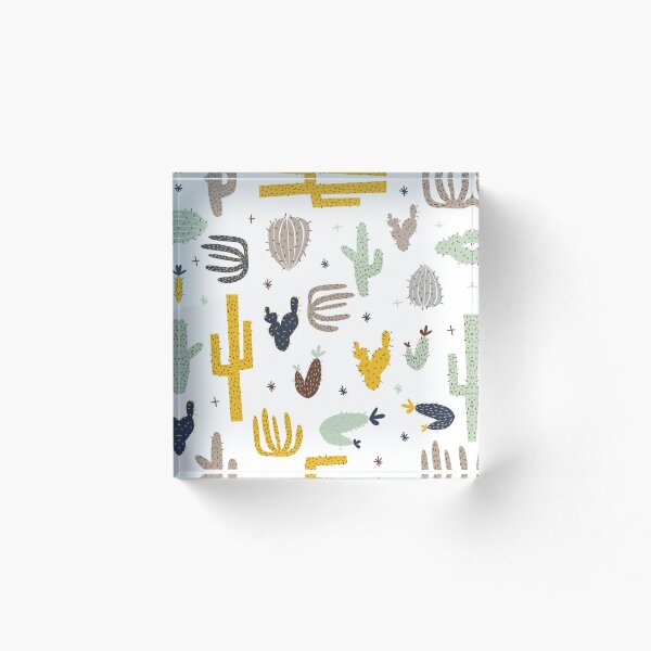 Item preview, cactus - mostaza azul marino designed and sold by Laura Wright.