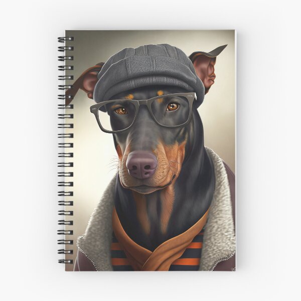 Item preview, Dobermann Hipster Dog designed and sold by Valro.