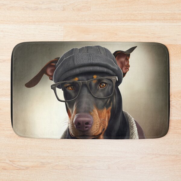 Item preview, Dobermann Hipster Dog designed and sold by Valro.