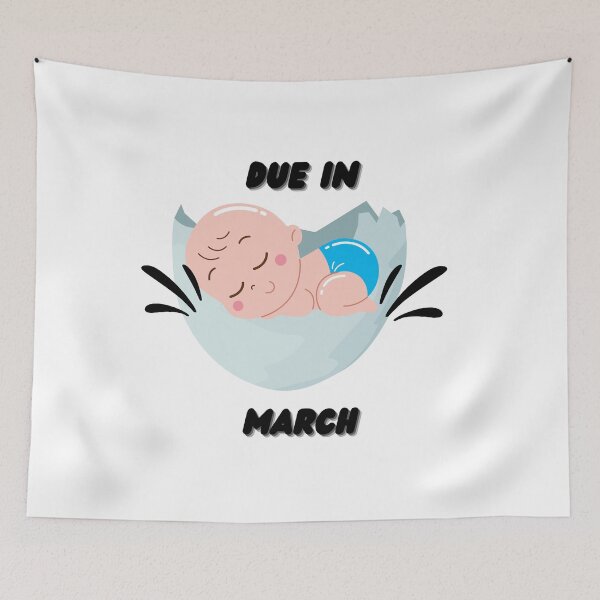 Item preview, Due in March Baby Gift designed and sold by mebcreations.