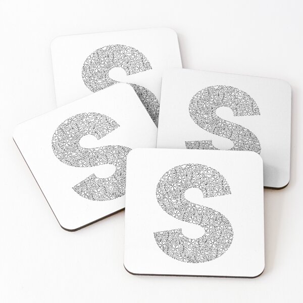 Item preview, Floral Letter - S designed and sold by Trine Tollefsen.