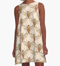 Bienen A-Linien Kleid