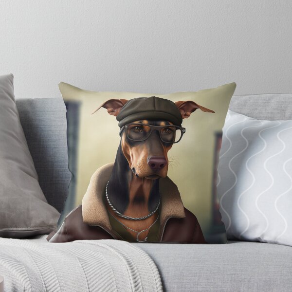 Item preview, Dobermann Hipster Dog designed and sold by Valro.