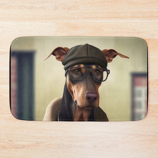 Item preview, Dobermann Hipster Dog designed and sold by Valro.