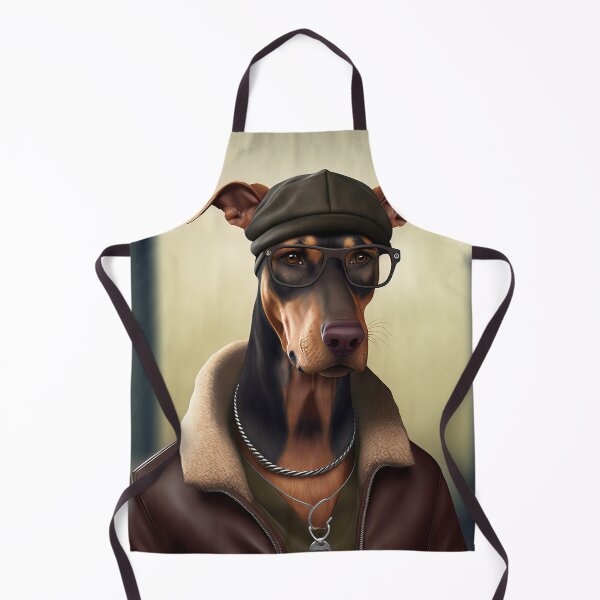 Item preview, Dobermann Hipster Dog designed and sold by Valro.