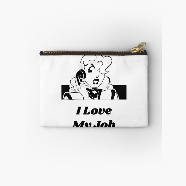 Item preview, 'I Love My Job' Angry Woman Design - Retro Illustration Design for T-shirts, mugs, phone cases and other accessories designed and sold by Ridiculam Toga.