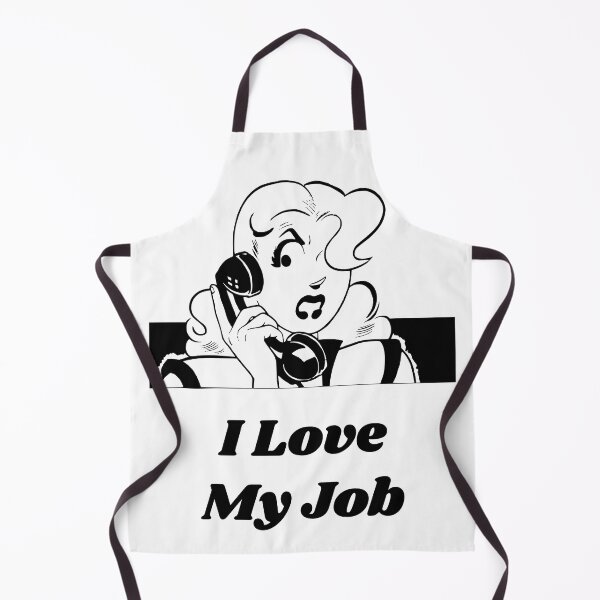 Item preview, 'I Love My Job' Angry Woman Design - Retro Illustration Design for T-shirts, mugs, phone cases and other accessories designed and sold by Ridiculam Toga.