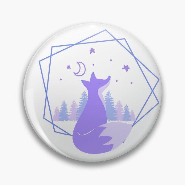 Item preview, Fox under the half ! moon designed and sold by arozdesign.