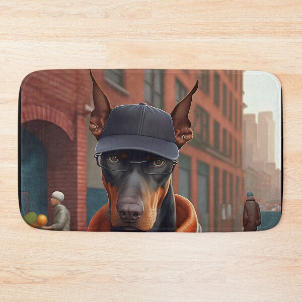 Item preview, Dobermann Hipster Dog designed and sold by Valro.