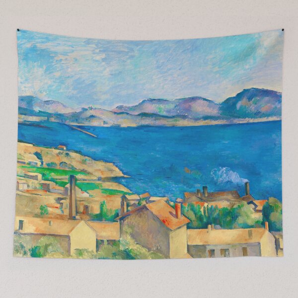Item preview, HD PAUL CEZANNE - The Bay of Marseille designed and sold by Go Logo Designs.