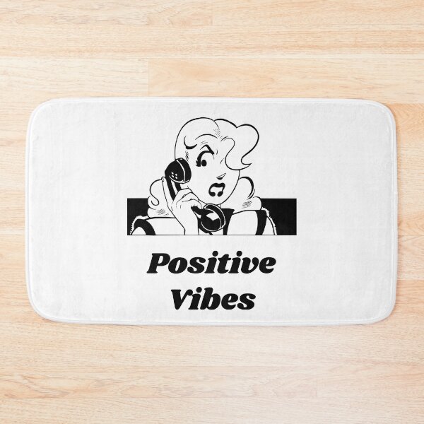 Item preview, 'Positive vibes' Angry Woman Design - Retro Illustration Design for T-shirts, mugs, phone cases and other accessories designed and sold by Ridiculam Toga.
