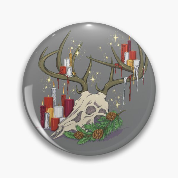 Item preview, Yule Deer Skull | Christmas Yule Design | Witchy Christmas designed and sold by Karli Mogen.