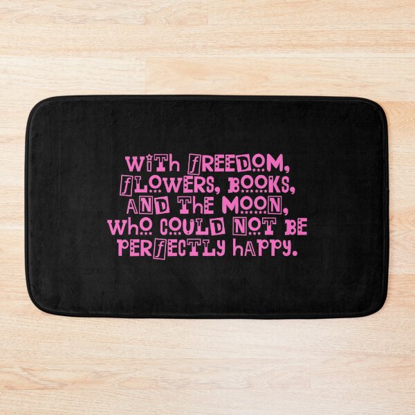 Item preview, With Freedom Flowers Books And The Moon Who Could Not Be Perfectly Happy - Oscar Wilde Quotes designed and sold by JourneyCreative.