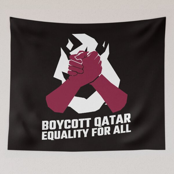 Item preview, Boycott Qatar, Equality For All designed and sold by Frame-n-Play.