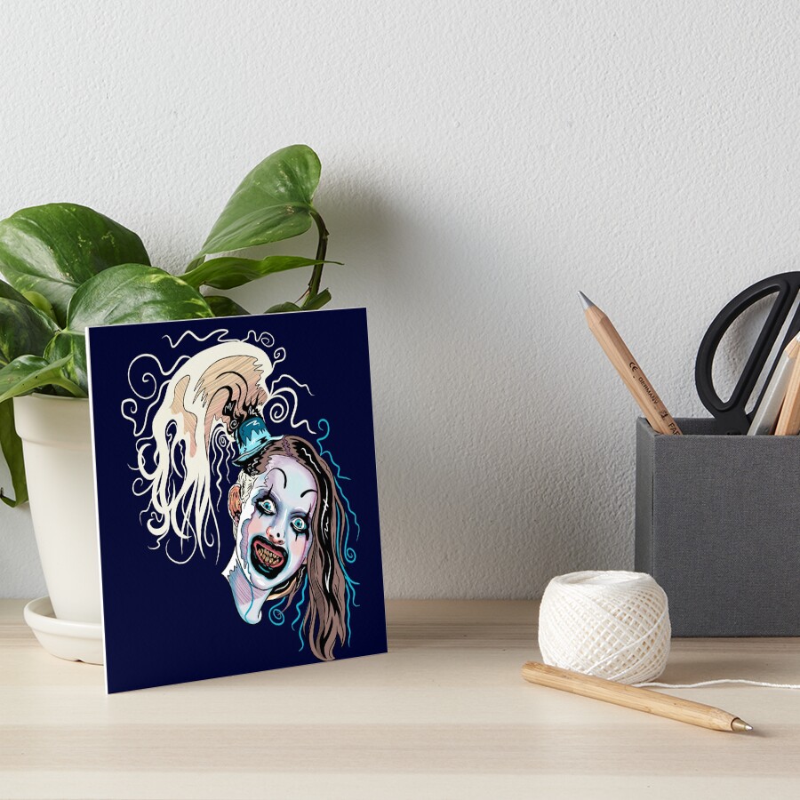 Terrifier 2 Little Pale Girl Art The Clown Spooky Horror Movie Art Board Print For Sale By 2360