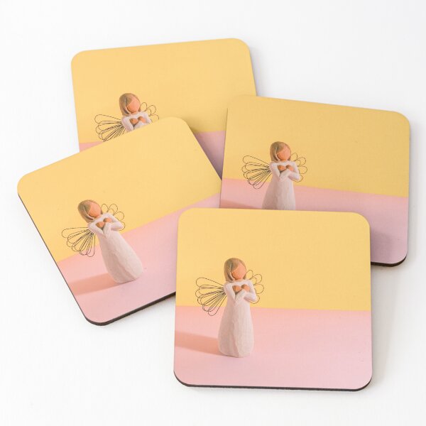Item preview, Angel on a Yellow and Pink Background designed and sold by ea-photos.