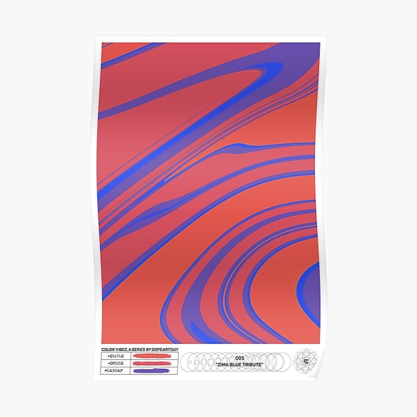 Zima Blue Tribute | Color Vibez 005 Poster