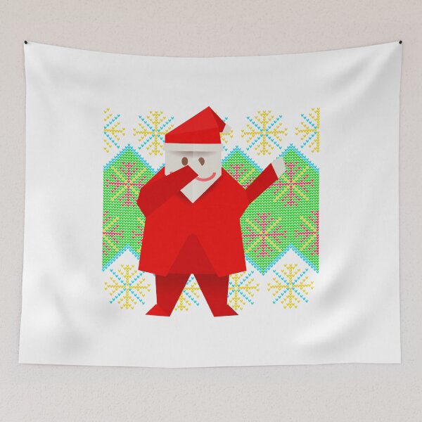 Item preview, Dabbing santa origami Dabbing santa hats designed and sold by bestdesign4u.