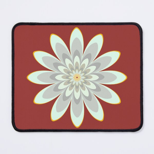 Item preview, floral pattern white red designed and sold by Bakkia.
