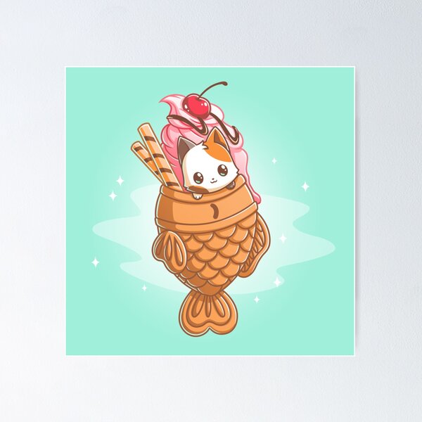Item preview, Cute Cat Taiyaki Ice Cream designed and sold by Fitainment.