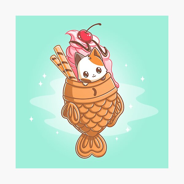 Item preview, Cute Cat Taiyaki Ice Cream designed and sold by Fitainment.