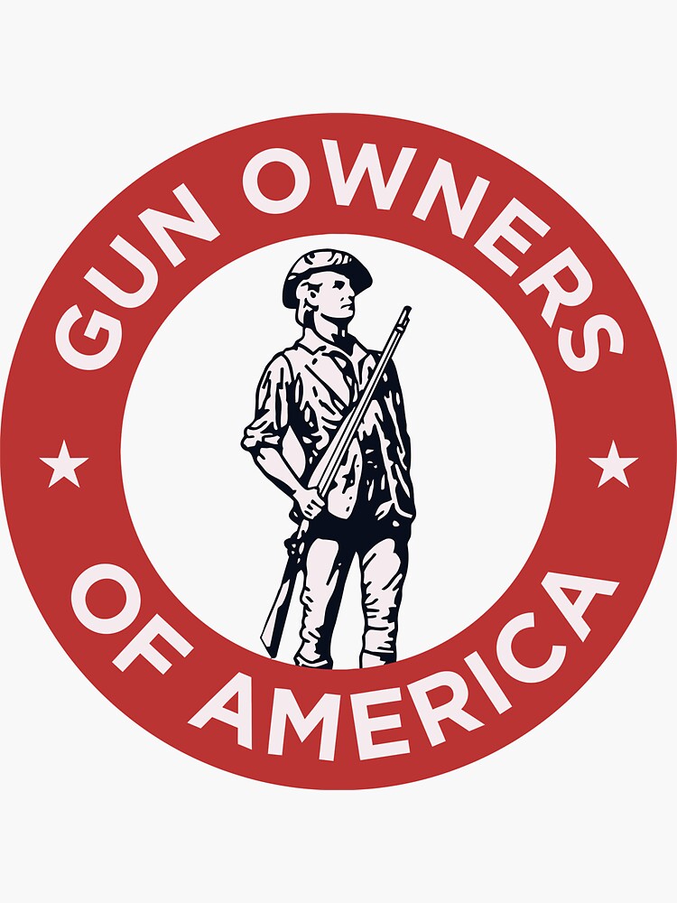 "Gun Owners Of America" Sticker for Sale by Oliskiawapii001 Redbubble
