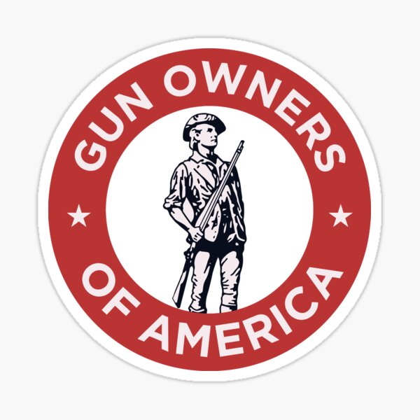 "Gun Owners Of America" Sticker for Sale by Oliskiawapii001 Redbubble