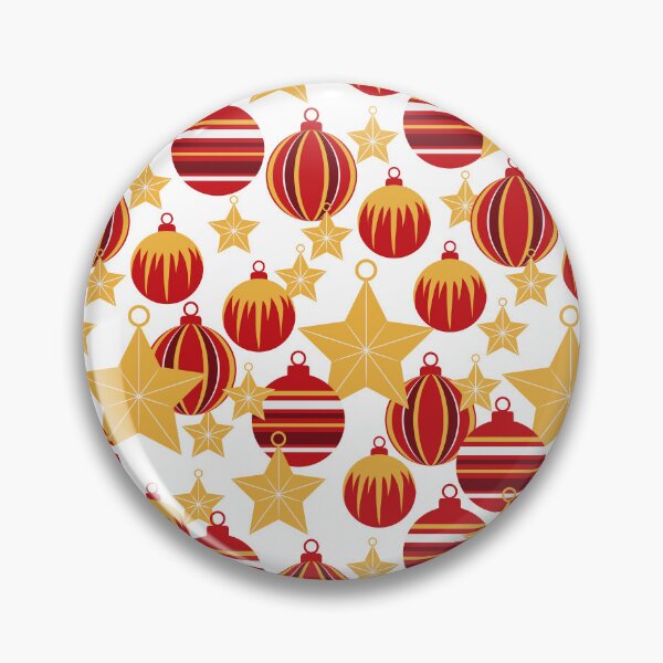 Item preview, Christmas ornaments - red, silver, gold - pattern designed and sold by WietskeWelten.
