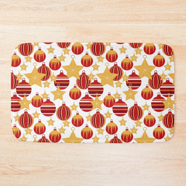 Item preview, Christmas ornaments - red, silver, gold - pattern designed and sold by WietskeWelten.