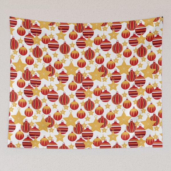 Item preview, Christmas ornaments - red, silver, gold - pattern designed and sold by WietskeWelten.