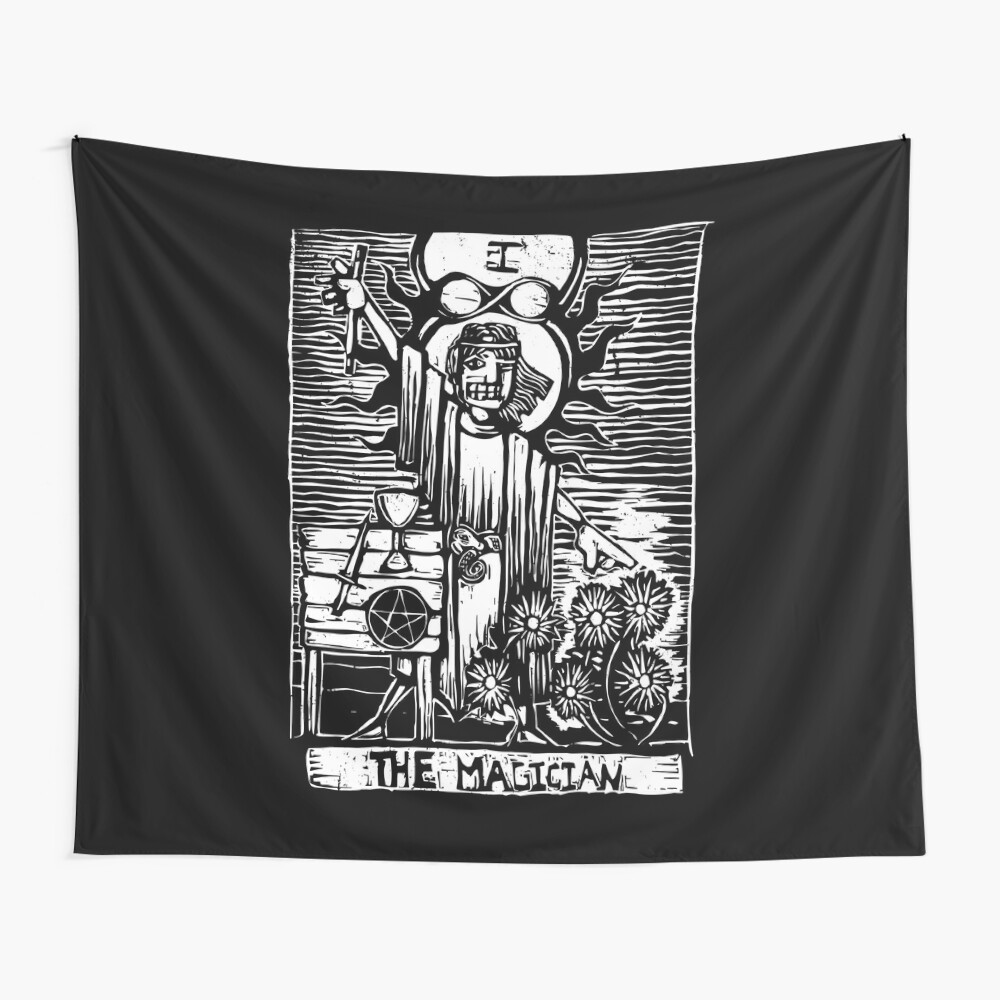 The Magician Tarot Cards Major Arcana Tapestry By