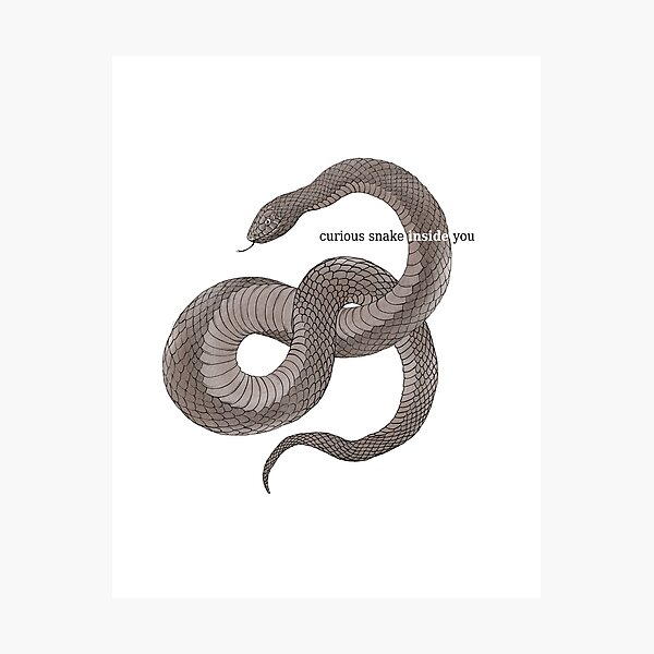 Item preview, Snake black and white. designed and sold by Tobio Fish.
