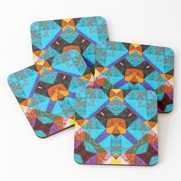 Item preview,  POWERFUL LUMINOUS RADIAL COSMIC LABYRINTH PATCHWORK -  SPIRITUAL AWAKENING CUBIC GEOMETRIC ART PATTERN IN DEEP* designed and sold by Ralek.