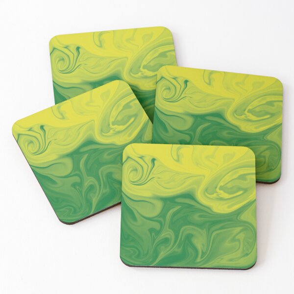 Item preview, Green Yellow Liquid Art. Liquid Marble. Abstract Design. designed and sold by Jason123za.