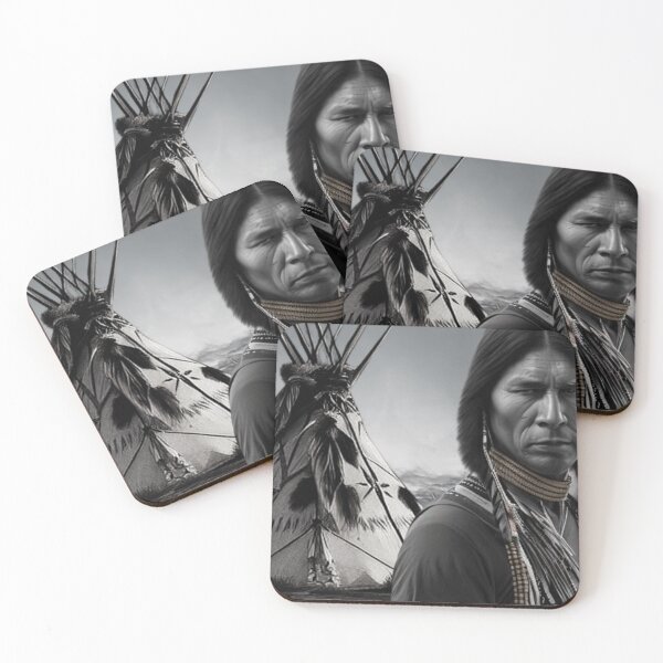 Item preview, Native American Man and teepee designed and sold by wednesdays57.
