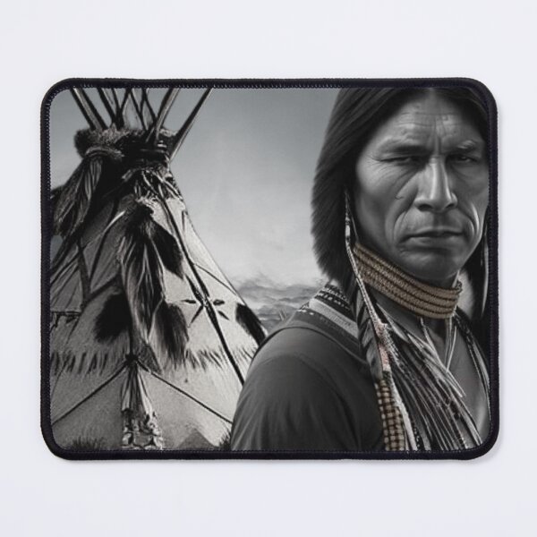 Item preview, Native American Man and teepee designed and sold by wednesdays57.