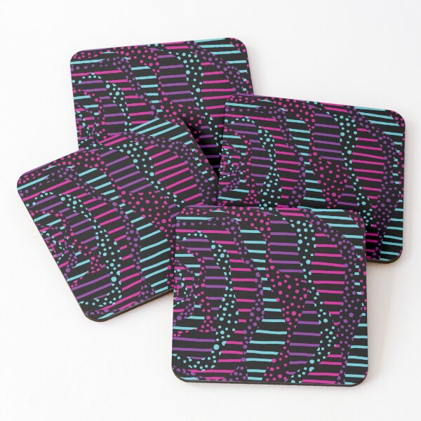 Item preview, Spots and Stripes 2 - Pink, Purple, Blue and Black designed and sold by LAEC-Shop.