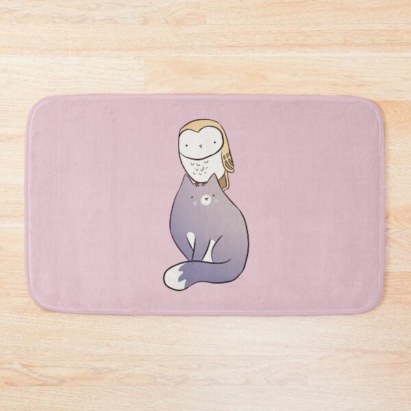 Item preview, A Cat And An Owl Funny Pet Owner  designed and sold by Yarafantasyart.