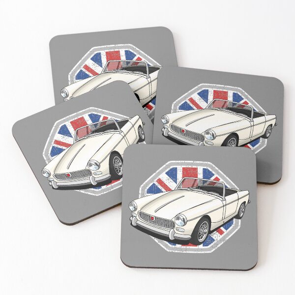Item preview, My drawing of the typical British roadster (white) designed and sold by designjaag.