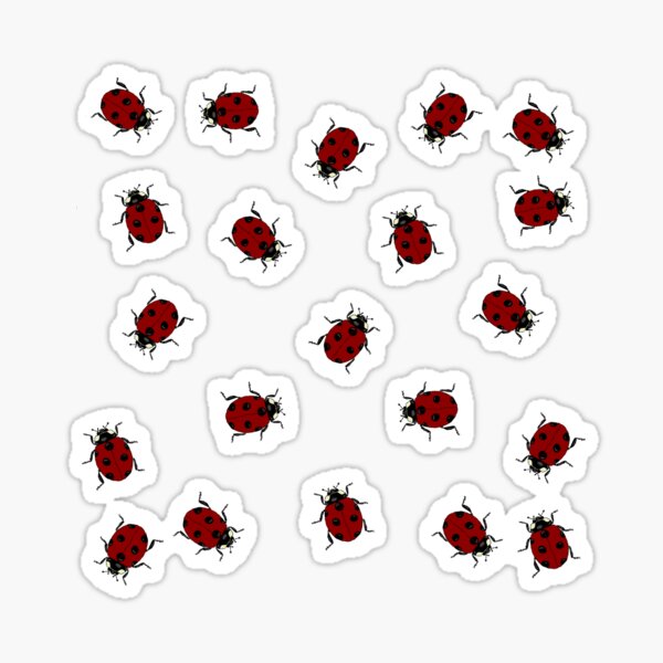 Red Ladybugs Sticker