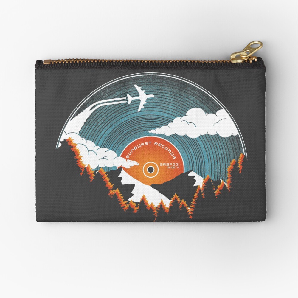 Sunburst Records Redux Zipper Pouch