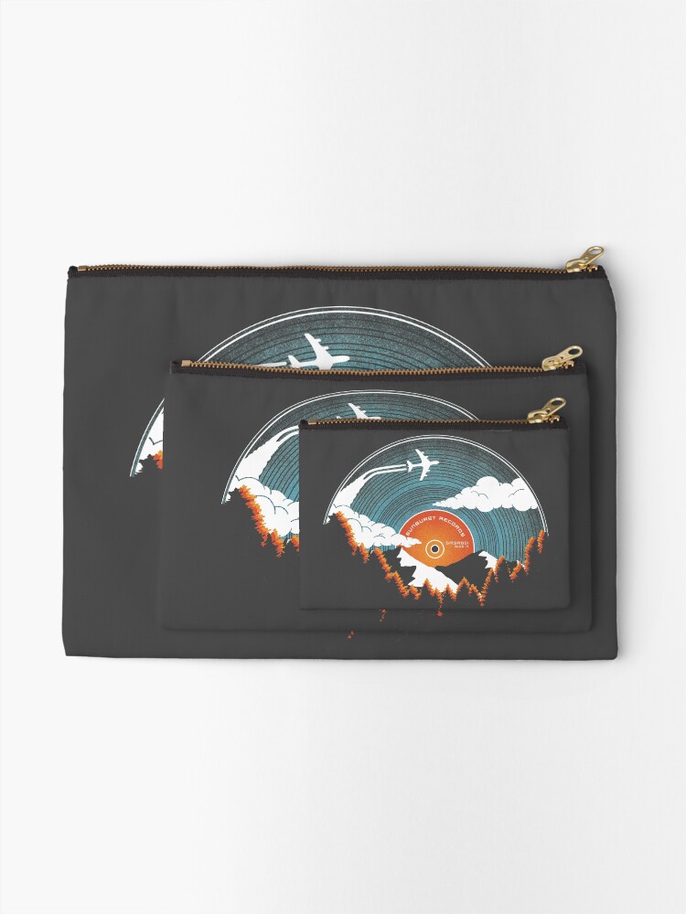 Alternate view of Sunburst Records Redux Zipper Pouch