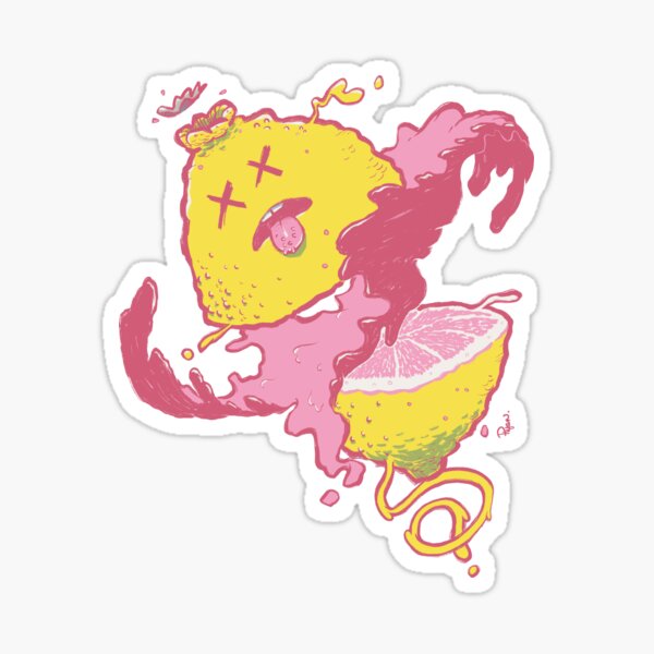 Lemon Sour Puss - wordless version Sticker